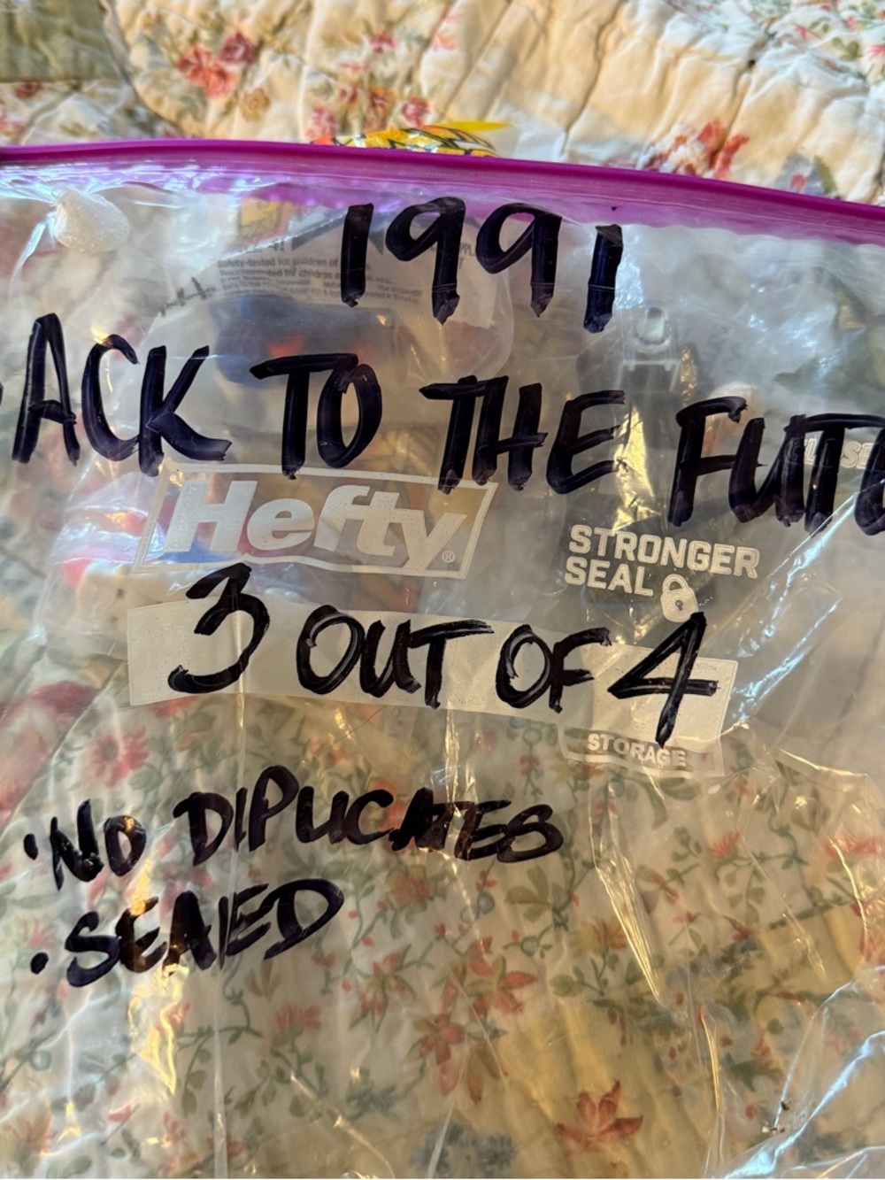 McDonald's Back to the Future 1991 Toy Set Lot of 3 Sealed Collectibles